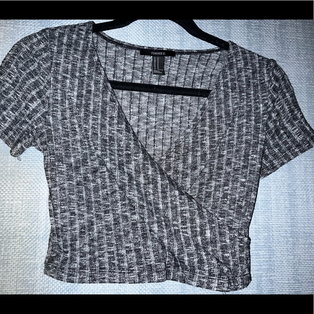 Heathered Gray Crop Top